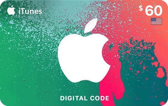 iTunes $60 gift card